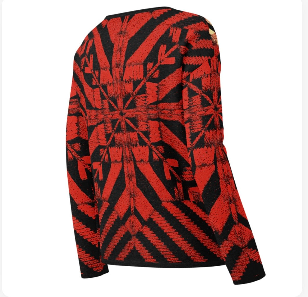 We Red-y Women's Heritage Knitted Sweater - Back View